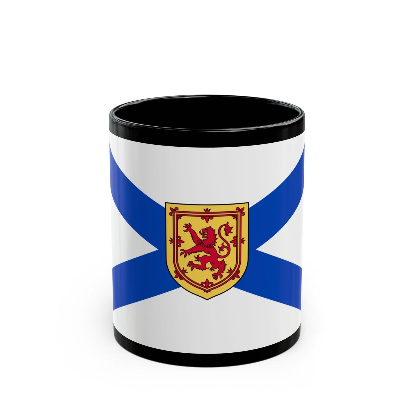 Flag of Nova Scotia Canada - Black Coffee Mug-11oz-The Sticker Space