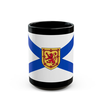 Flag of Nova Scotia Canada - Black Coffee Mug-15oz-The Sticker Space