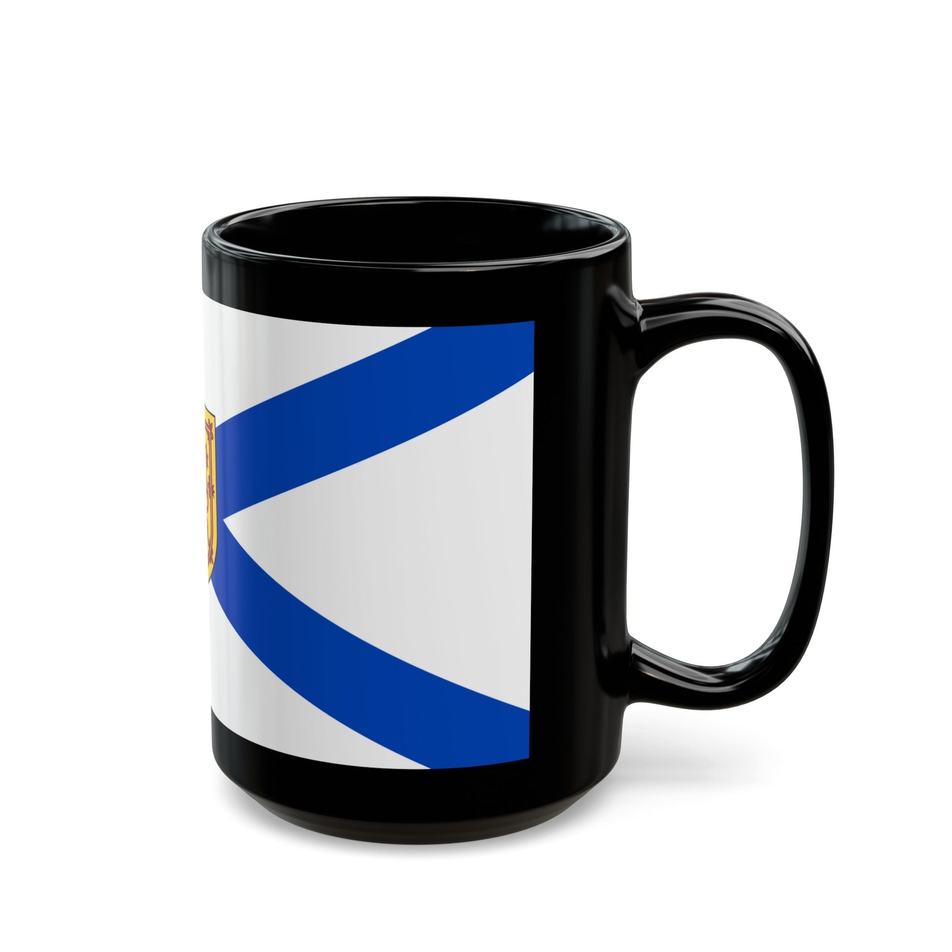 Flag of Nova Scotia Canada - Black Coffee Mug-The Sticker Space