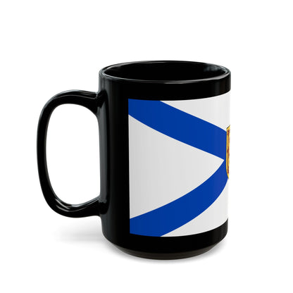 Flag of Nova Scotia Canada - Black Coffee Mug-The Sticker Space