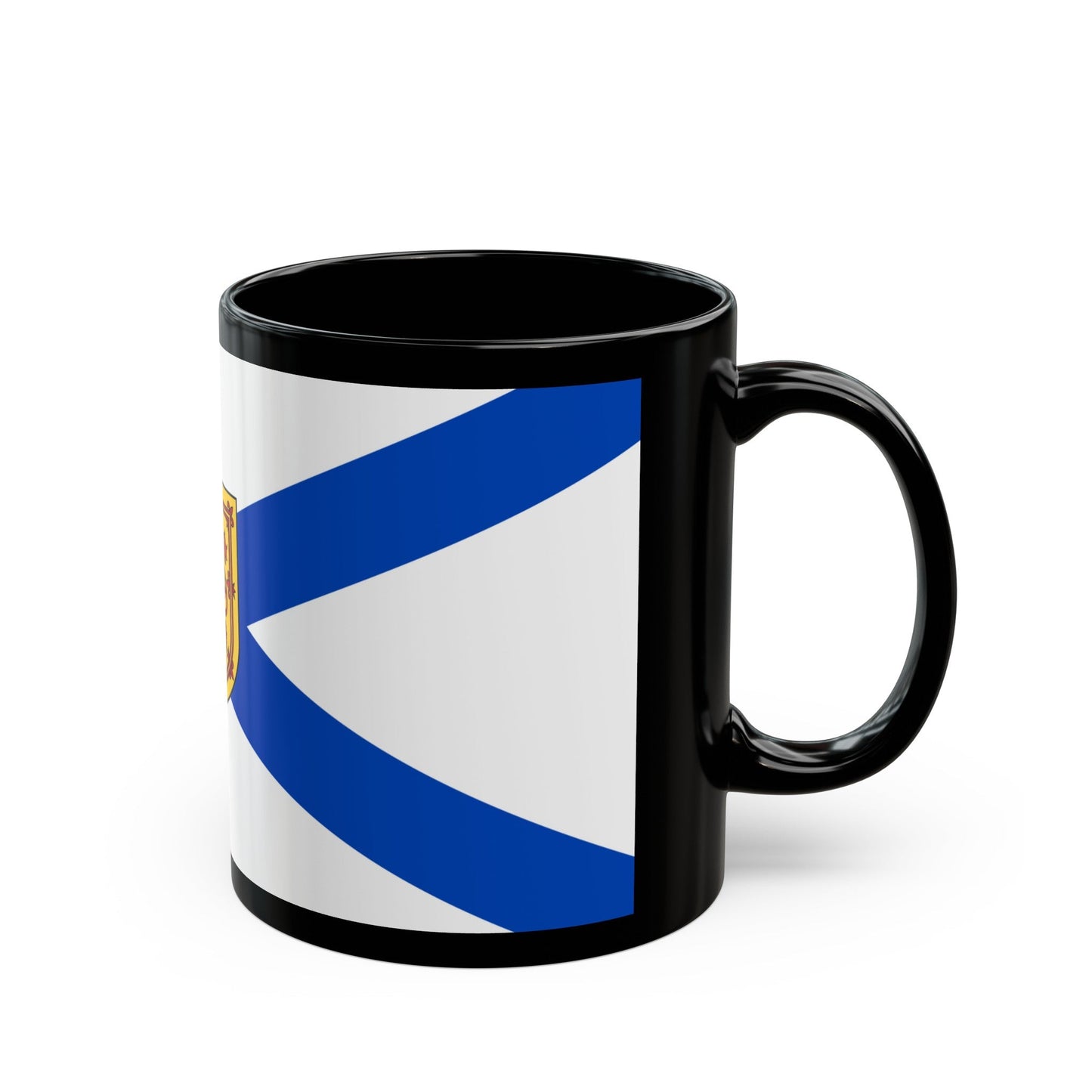 Flag of Nova Scotia Canada - Black Coffee Mug-The Sticker Space