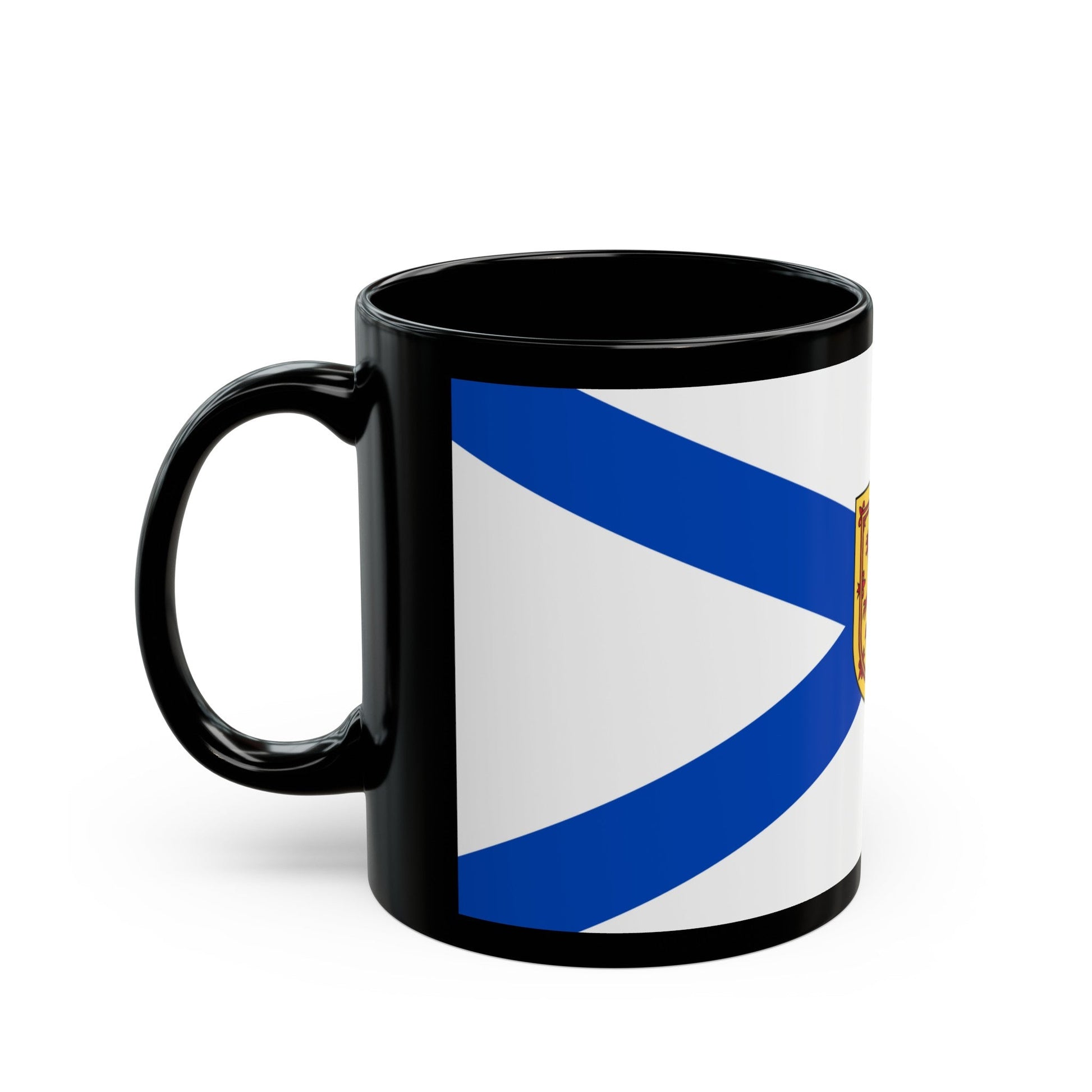 Flag of Nova Scotia Canada - Black Coffee Mug-The Sticker Space