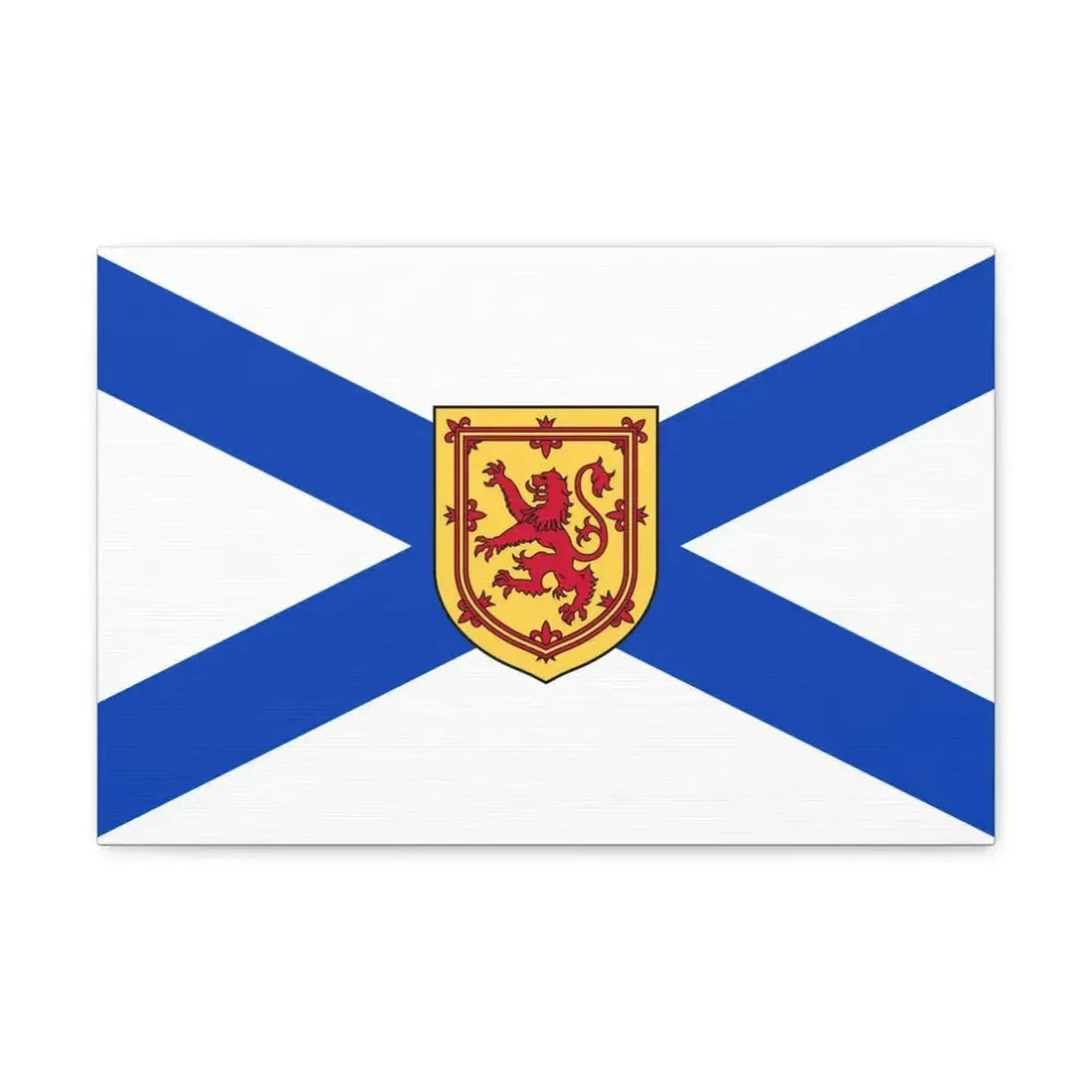 Flag of Nova Scotia Canada - Canvas Wall Art 18″ x 12″ 1.25" - The Sticker Space