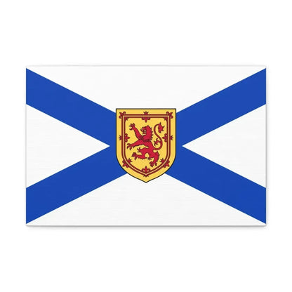 Flag of Nova Scotia Canada - Canvas Wall Art 18″ x 12″ 1.25" - The Sticker Space