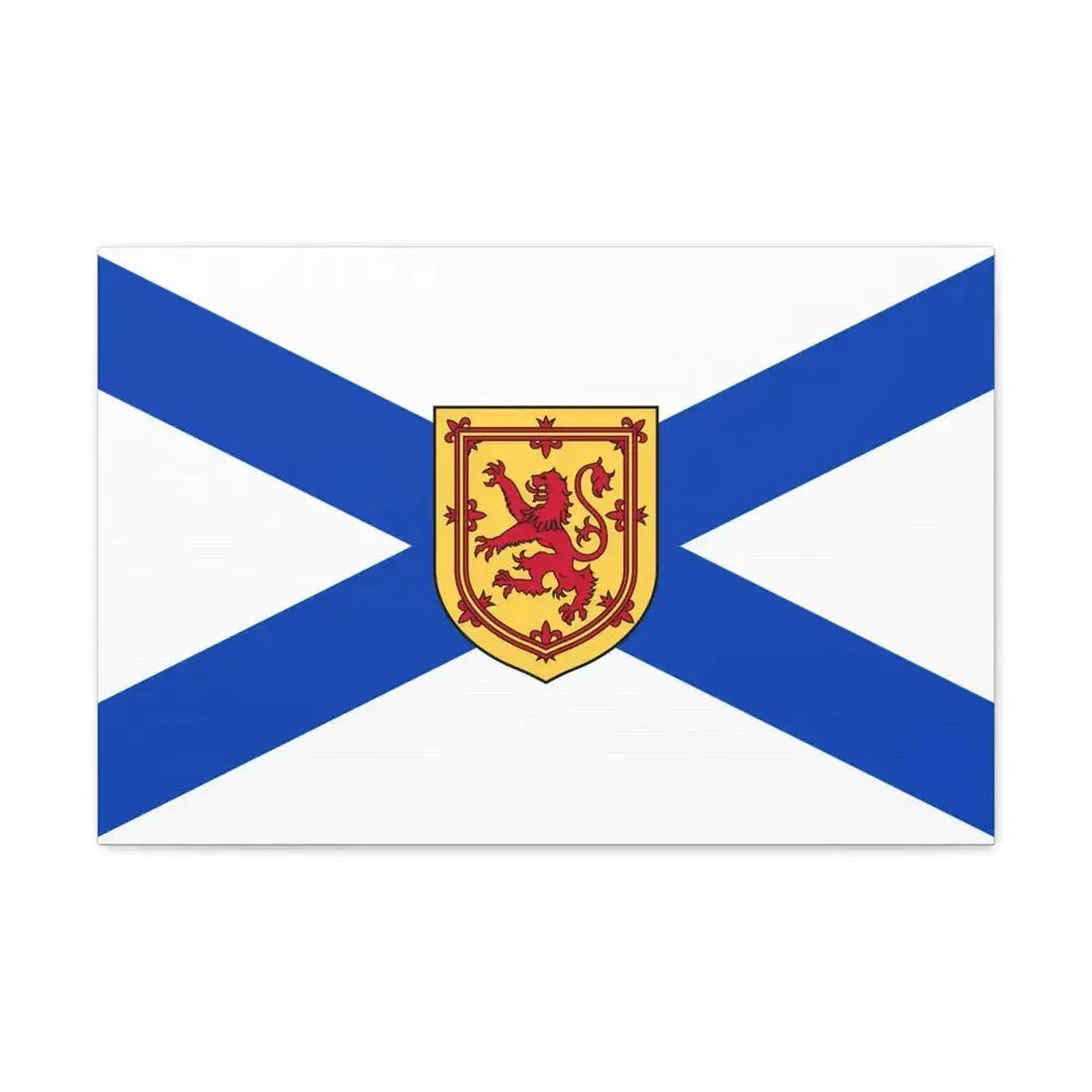 Flag of Nova Scotia Canada - Canvas Wall Art 24″ x 16″ 1.25" - The Sticker Space