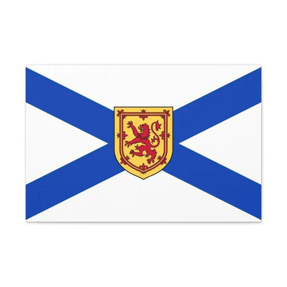 Flag of Nova Scotia Canada - Canvas Wall Art 24″ x 16″ 1.25" - The Sticker Space