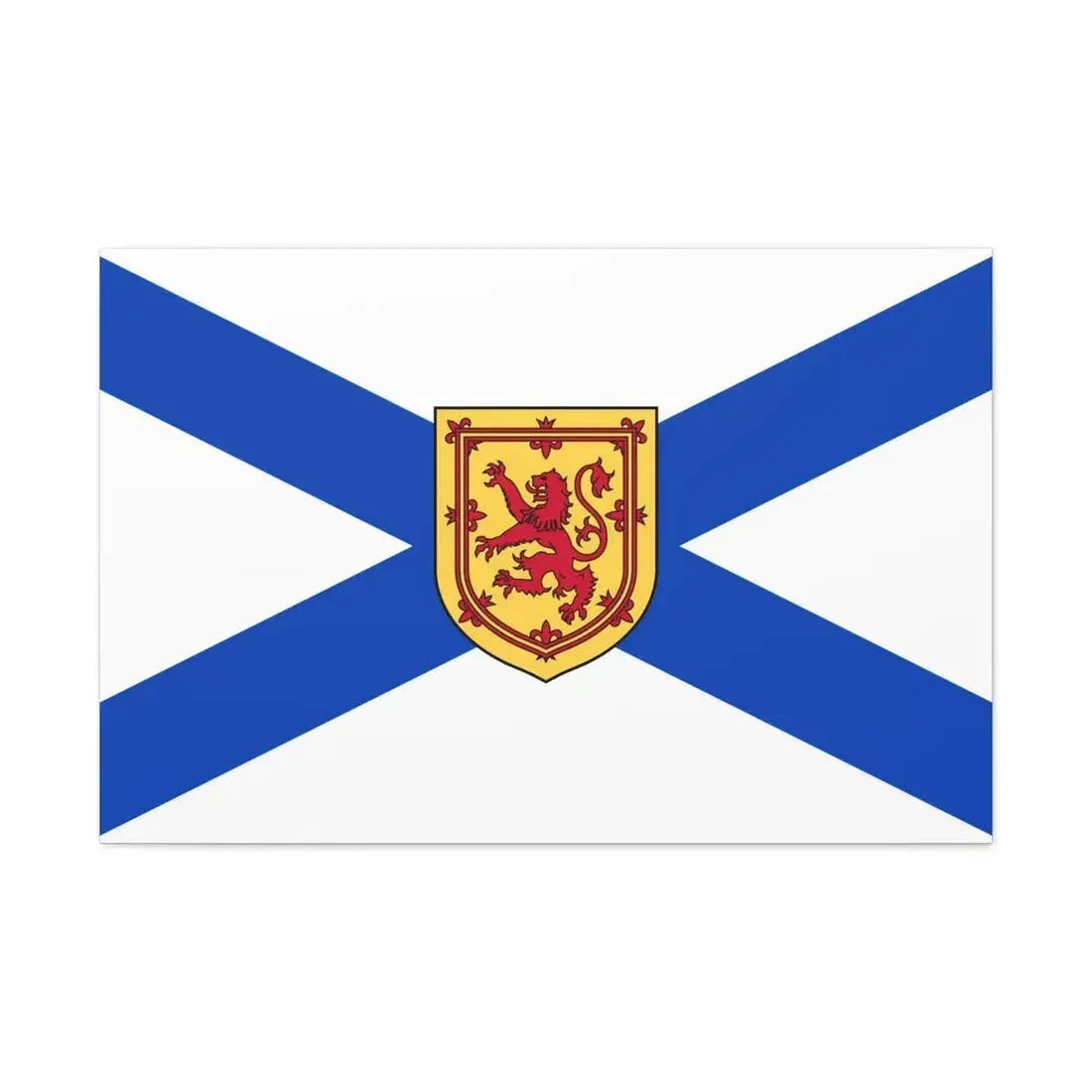 Flag of Nova Scotia Canada - Canvas Wall Art 36" x 24" 1.25" - The Sticker Space