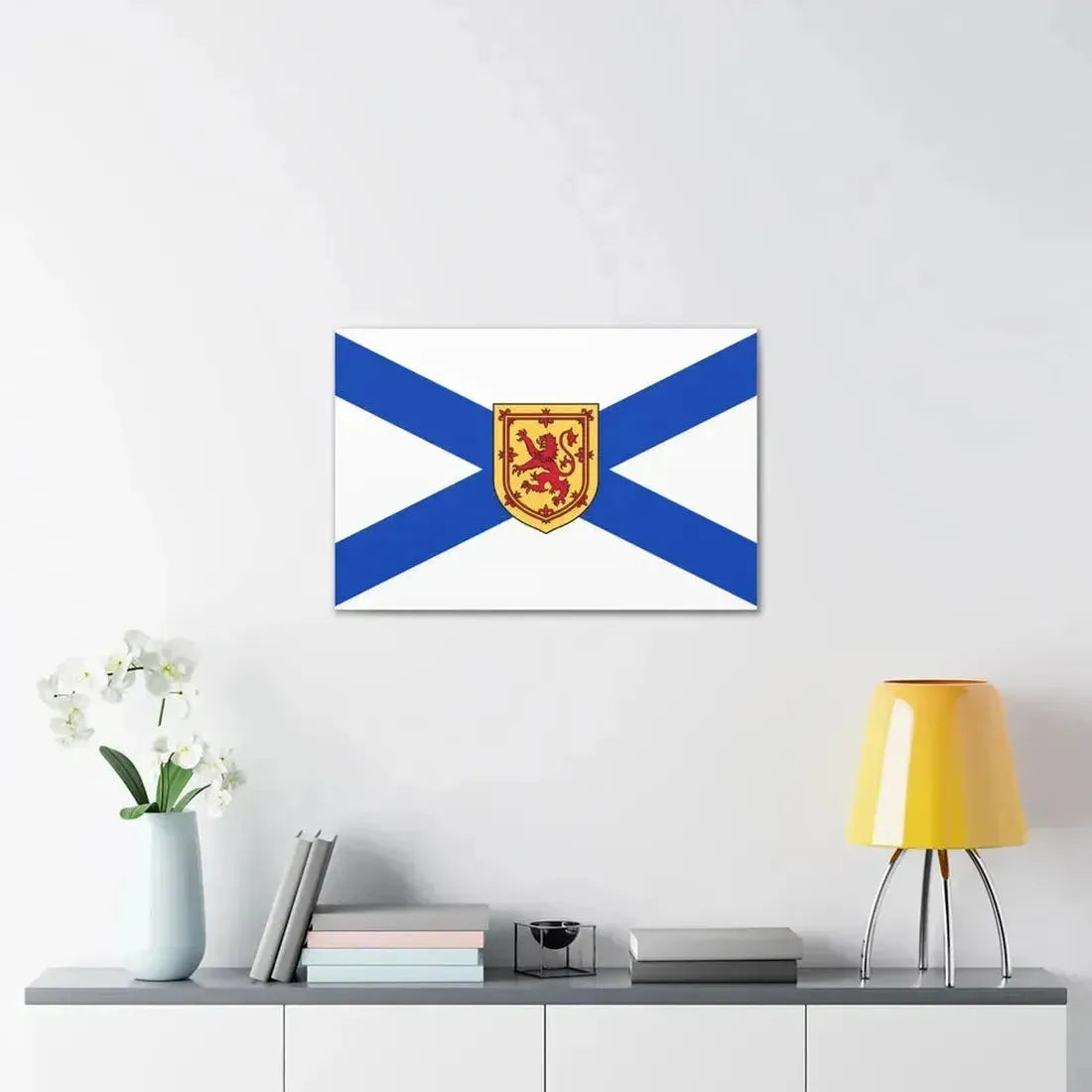 Flag of Nova Scotia Canada - Canvas Wall Art - The Sticker Space