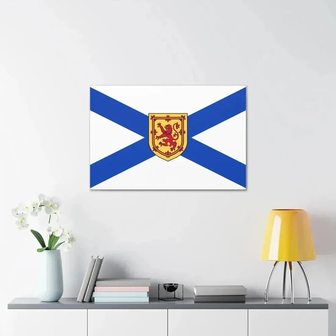 Flag of Nova Scotia Canada - Canvas Wall Art - The Sticker Space