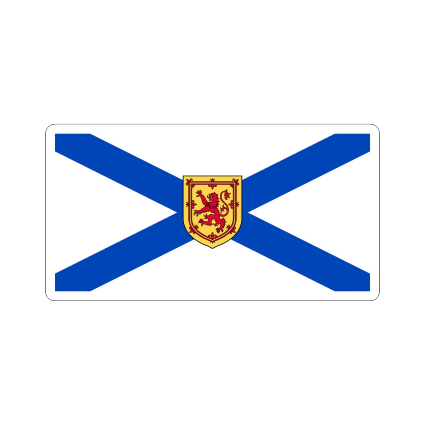 Flag of Nova Scotia Canada STICKER Vinyl Die-Cut Decal-2 Inch-The Sticker Space