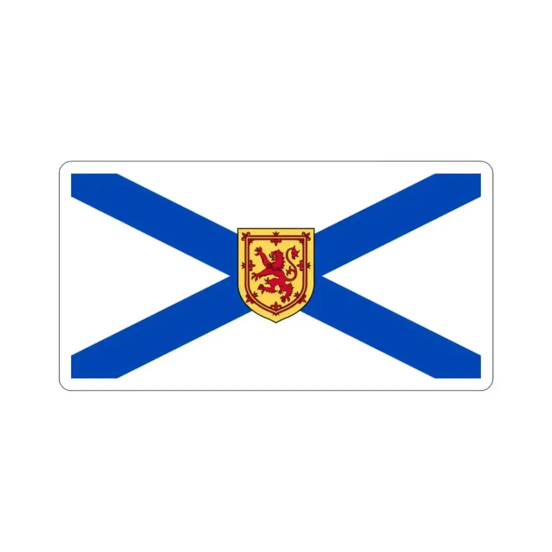 Flag of Nova Scotia Canada STICKER Vinyl Die-Cut Decal 2 Inch - The Sticker Space