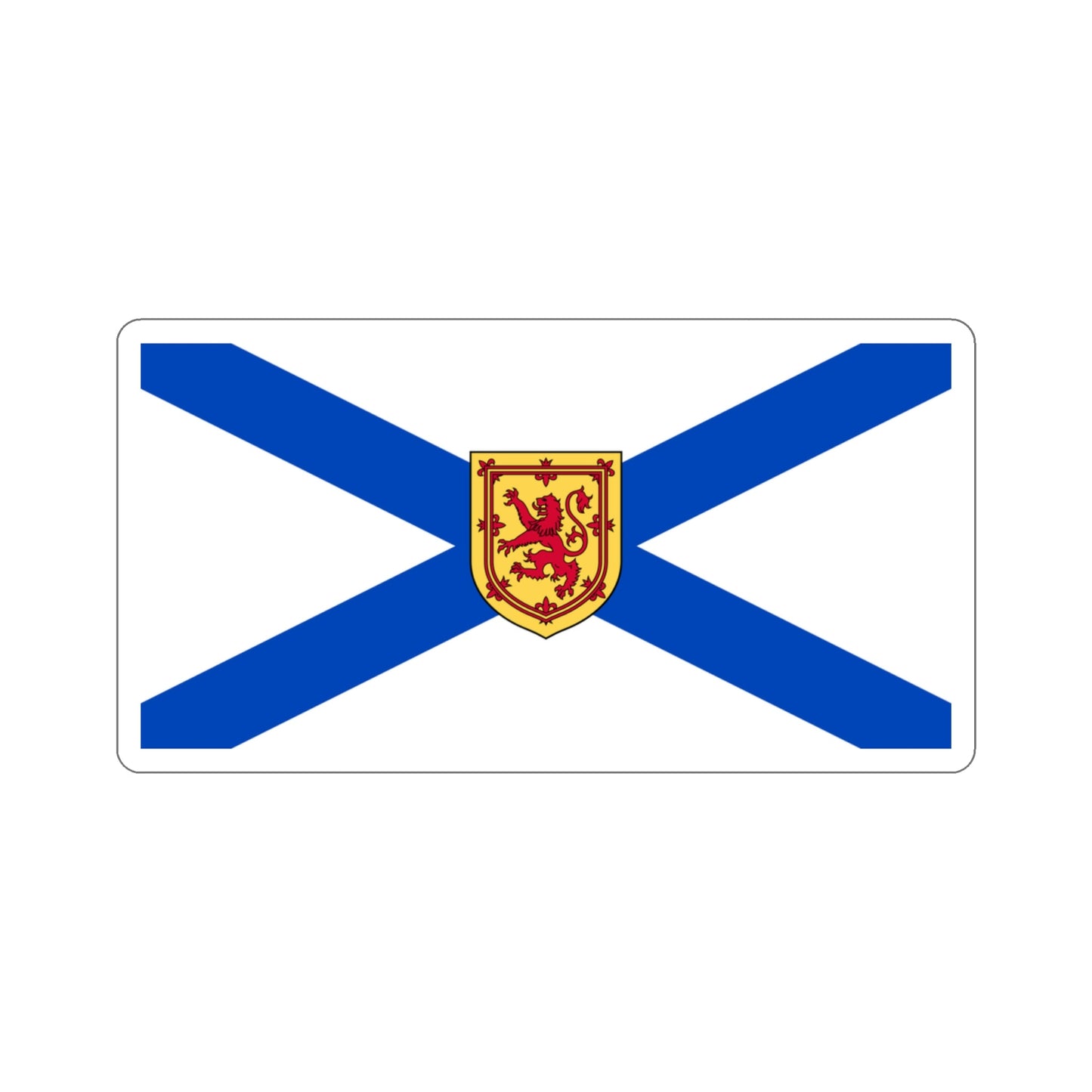 Flag of Nova Scotia Canada STICKER Vinyl Die-Cut Decal-3 Inch-The Sticker Space