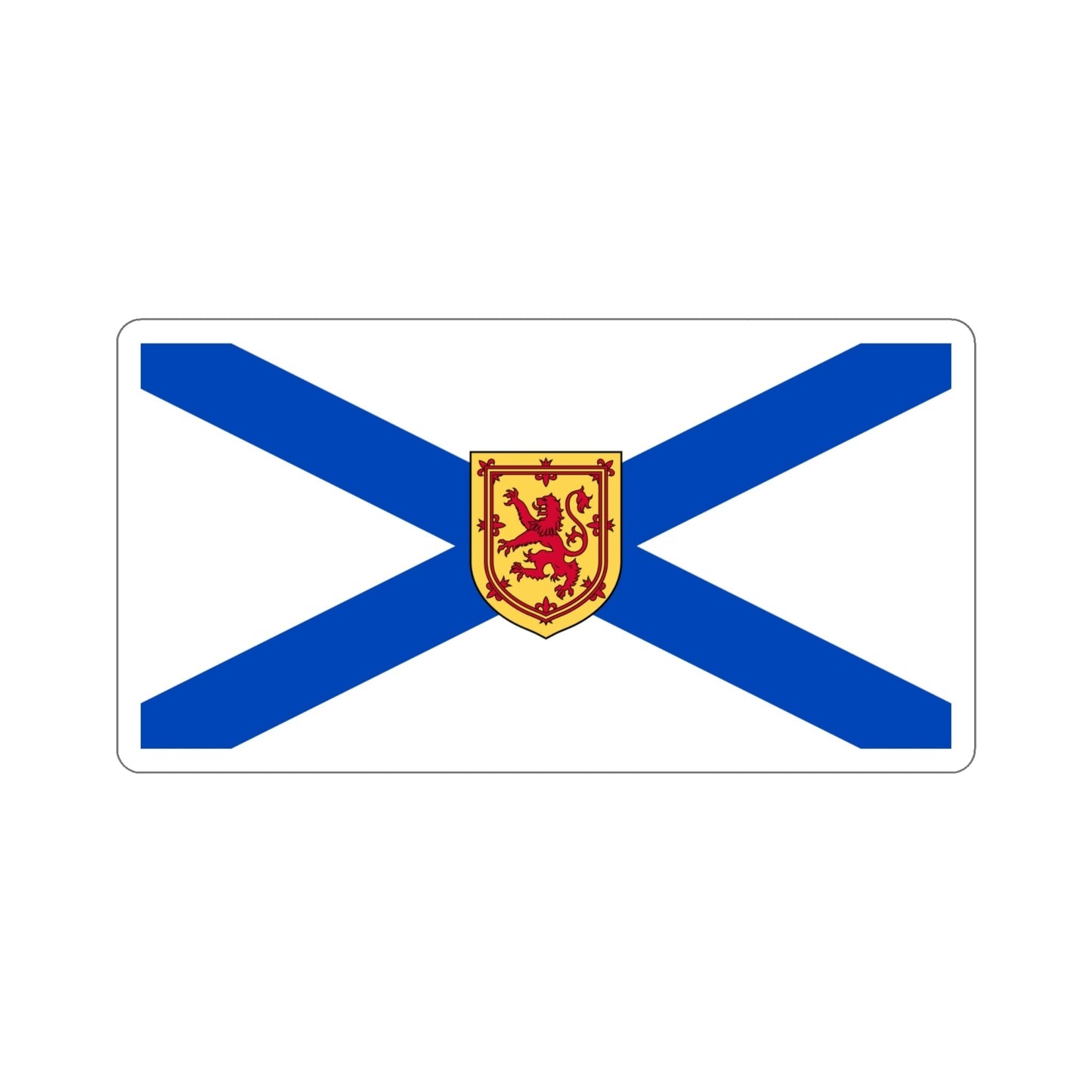 Flag of Nova Scotia Canada STICKER Vinyl Die-Cut Decal-4 Inch-The Sticker Space