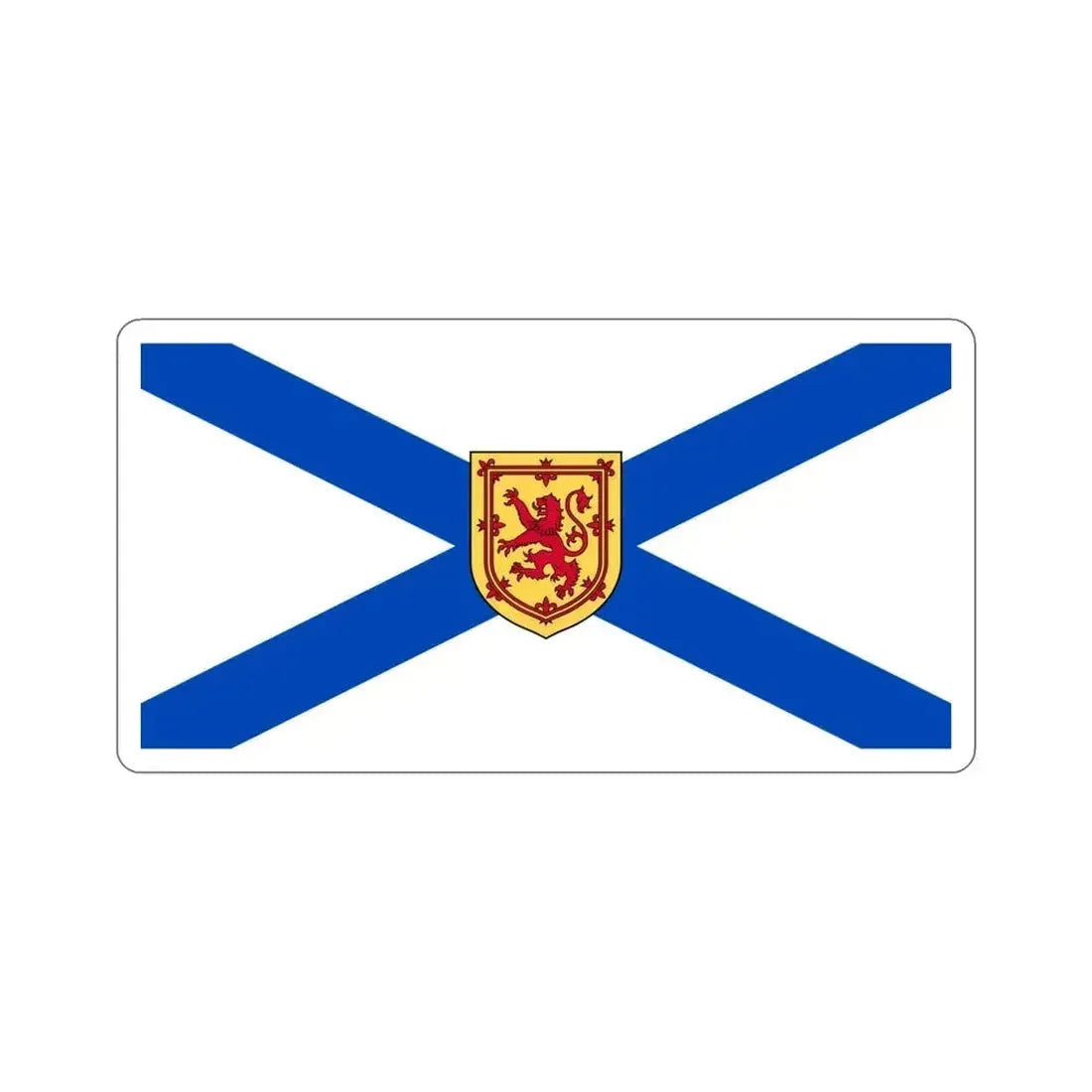 Flag of Nova Scotia Canada STICKER Vinyl Die-Cut Decal 4 Inch - The Sticker Space