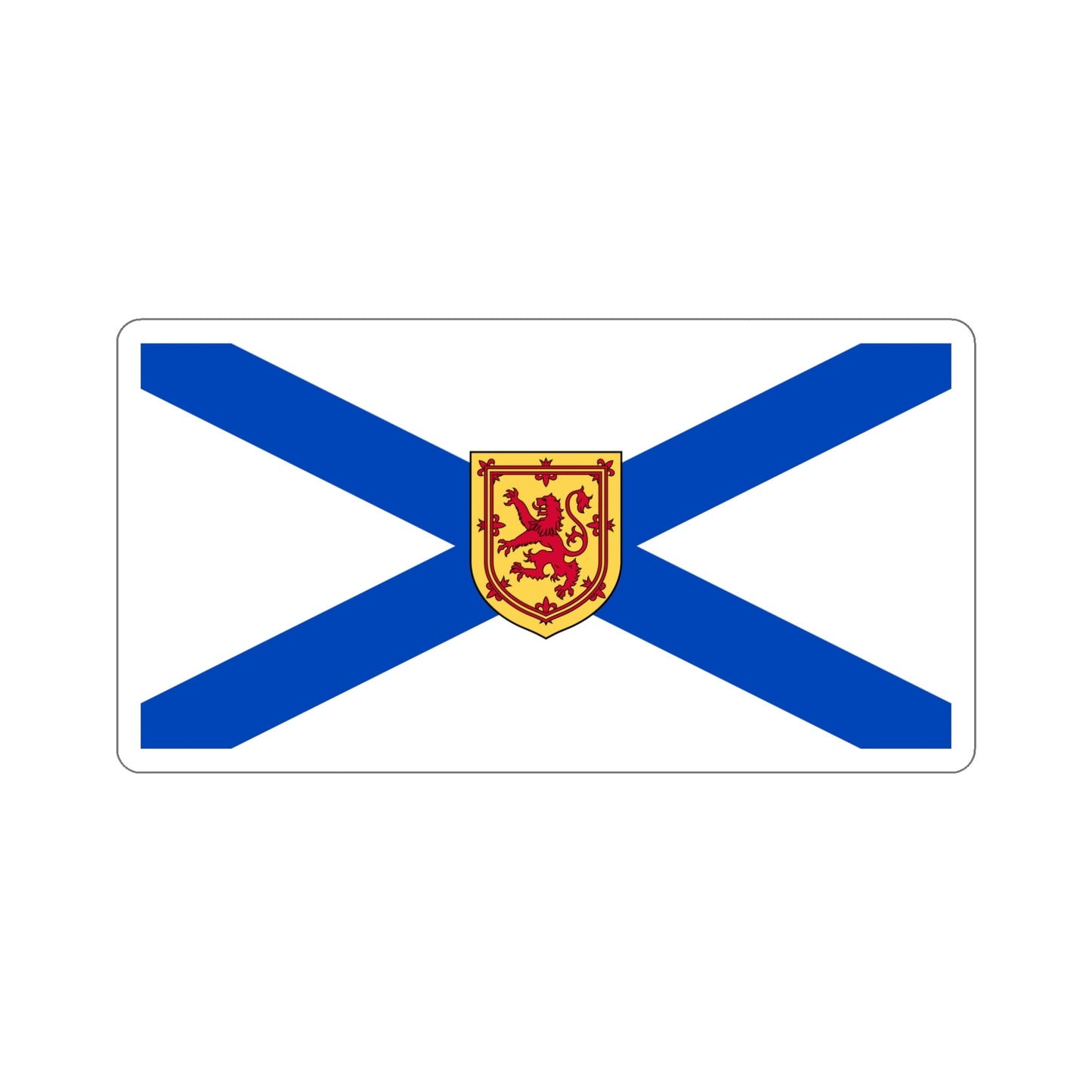 Flag of Nova Scotia Canada STICKER Vinyl Die-Cut Decal-5 Inch-The Sticker Space