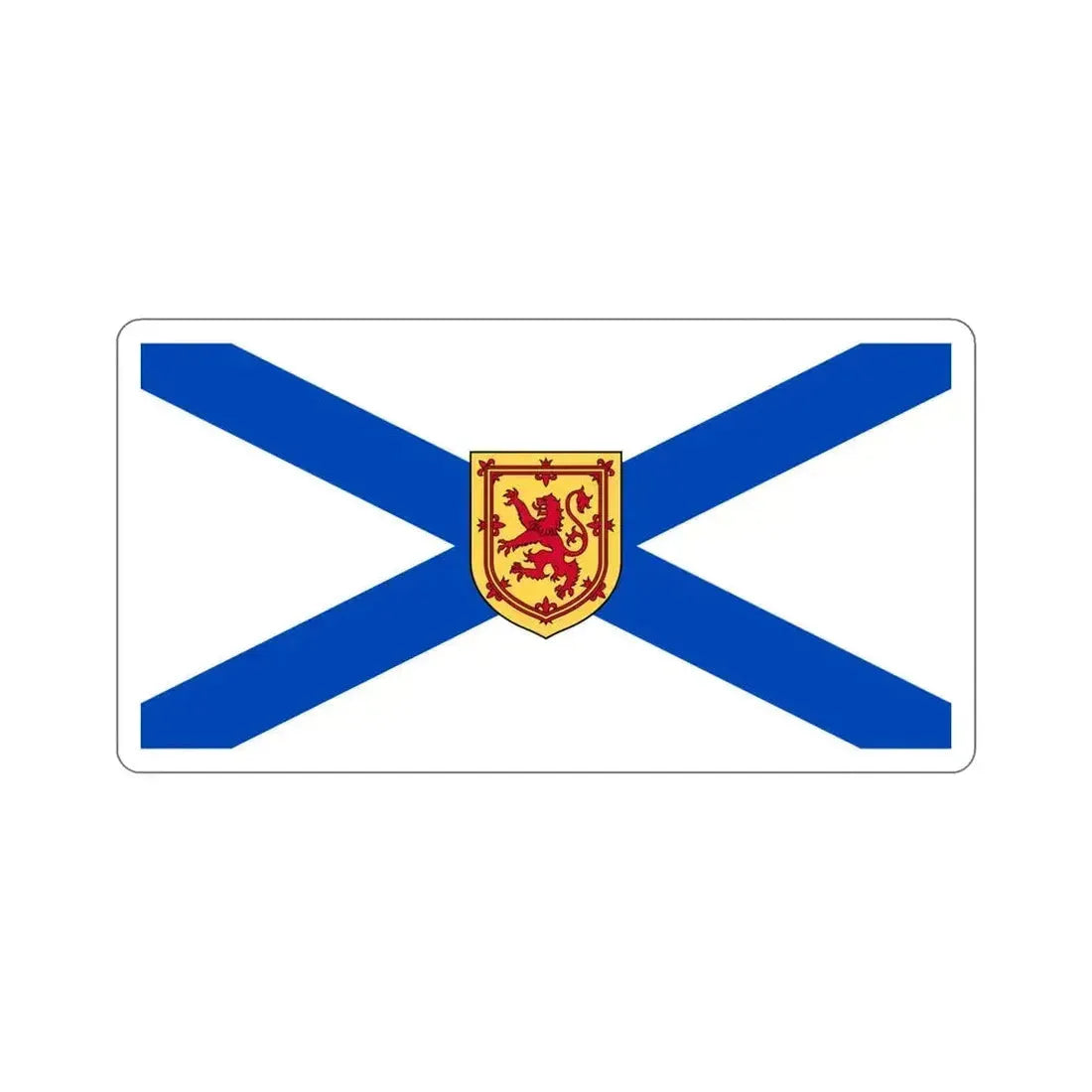 Flag of Nova Scotia Canada STICKER Vinyl Die-Cut Decal 5 Inch - The Sticker Space