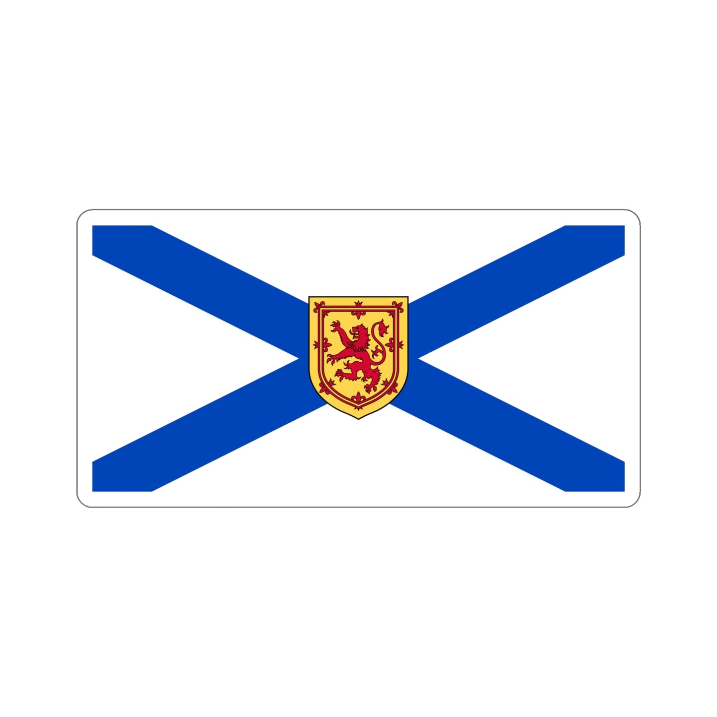 Flag of Nova Scotia Canada STICKER Vinyl Die-Cut Decal-6 Inch-The Sticker Space