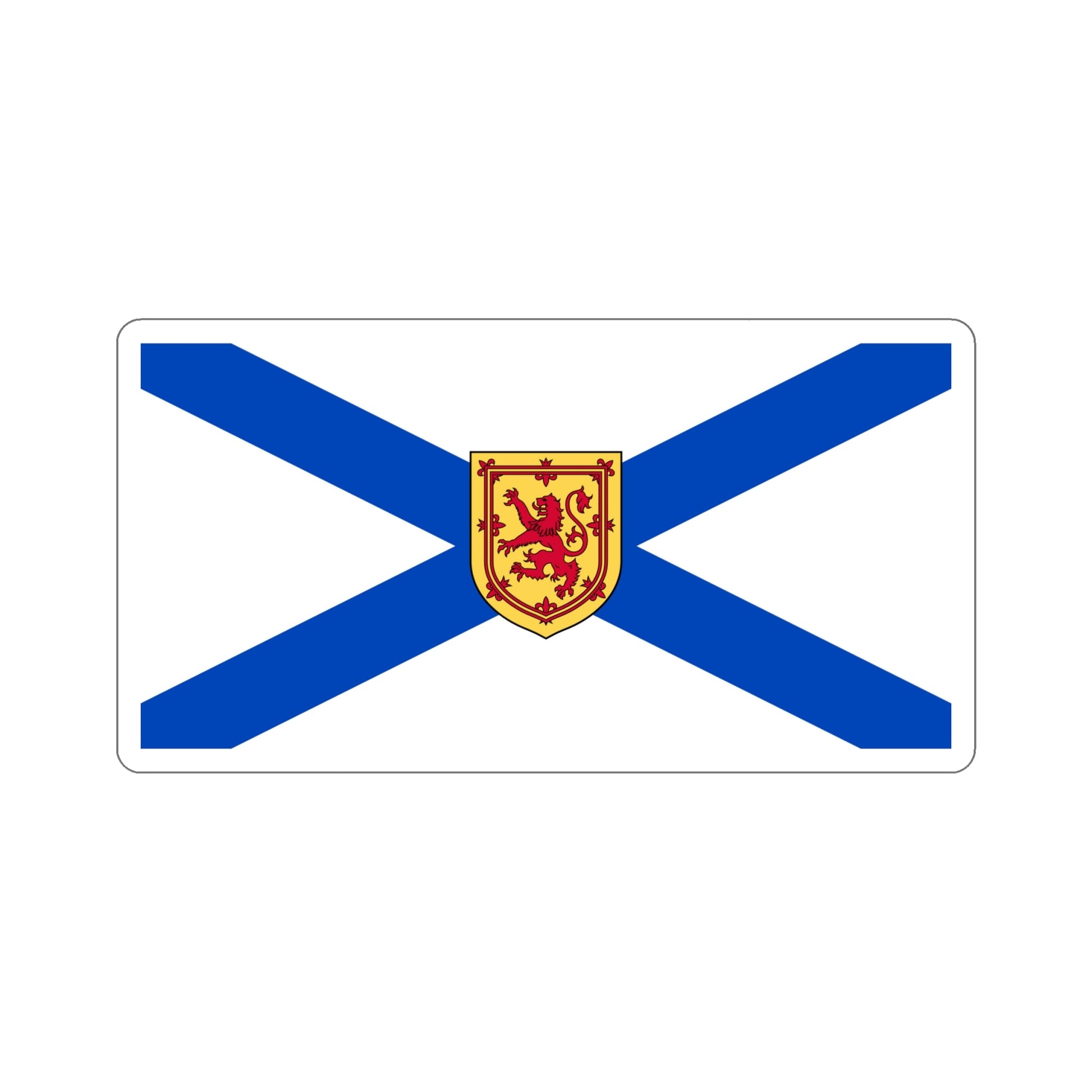 Flag of Nova Scotia Canada STICKER Vinyl Die-Cut Decal-6 Inch-The Sticker Space