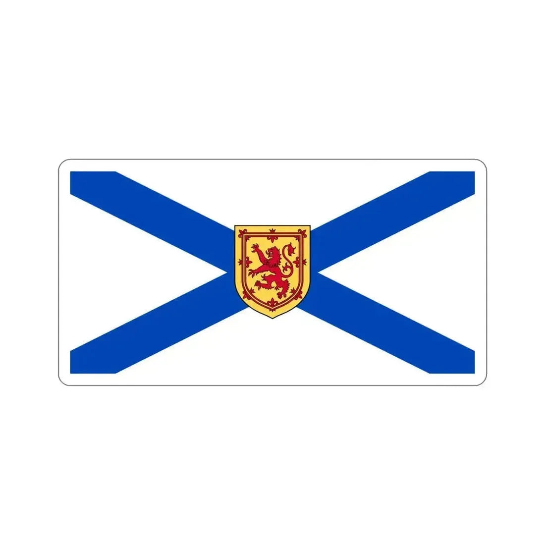 Flag of Nova Scotia Canada STICKER Vinyl Die-Cut Decal 6 Inch - The Sticker Space