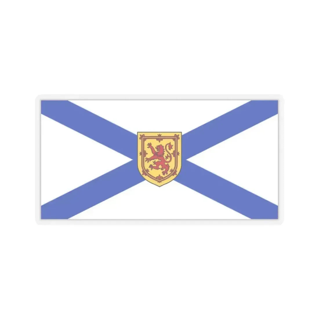 Flag of Nova Scotia Canada - STICKER Vinyl Kiss-Cut Decal 2 Inch Transparent - The Sticker Space