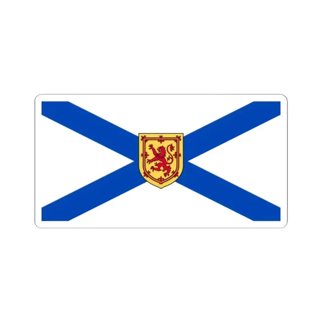 Flag of Nova Scotia Canada - STICKER Vinyl Kiss-Cut Decal 2 Inch White - The Sticker Space