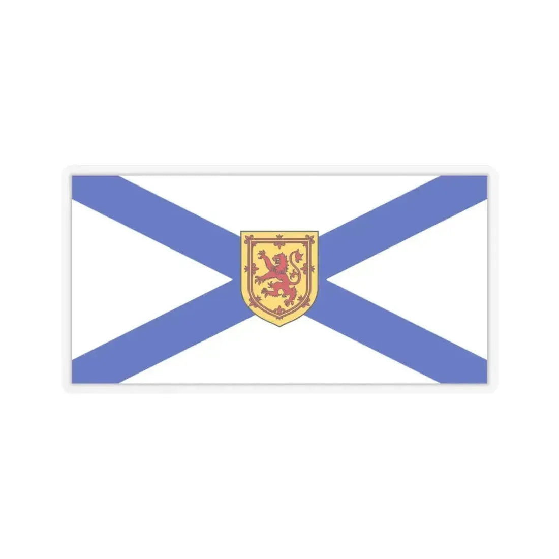 Flag of Nova Scotia Canada - STICKER Vinyl Kiss-Cut Decal 3 Inch Transparent - The Sticker Space