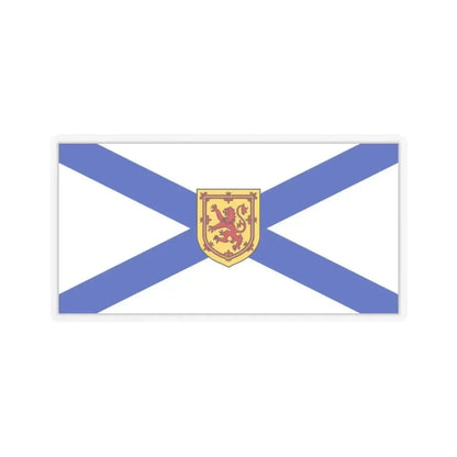 Flag of Nova Scotia Canada - STICKER Vinyl Kiss-Cut Decal 3 Inch Transparent - The Sticker Space
