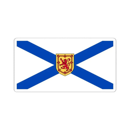 Flag of Nova Scotia Canada - STICKER Vinyl Kiss-Cut Decal 4 Inch White - The Sticker Space
