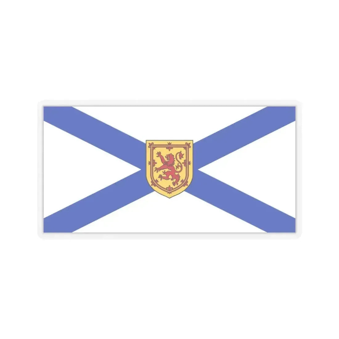 Flag of Nova Scotia Canada - STICKER Vinyl Kiss-Cut Decal 6 Inch Transparent - The Sticker Space