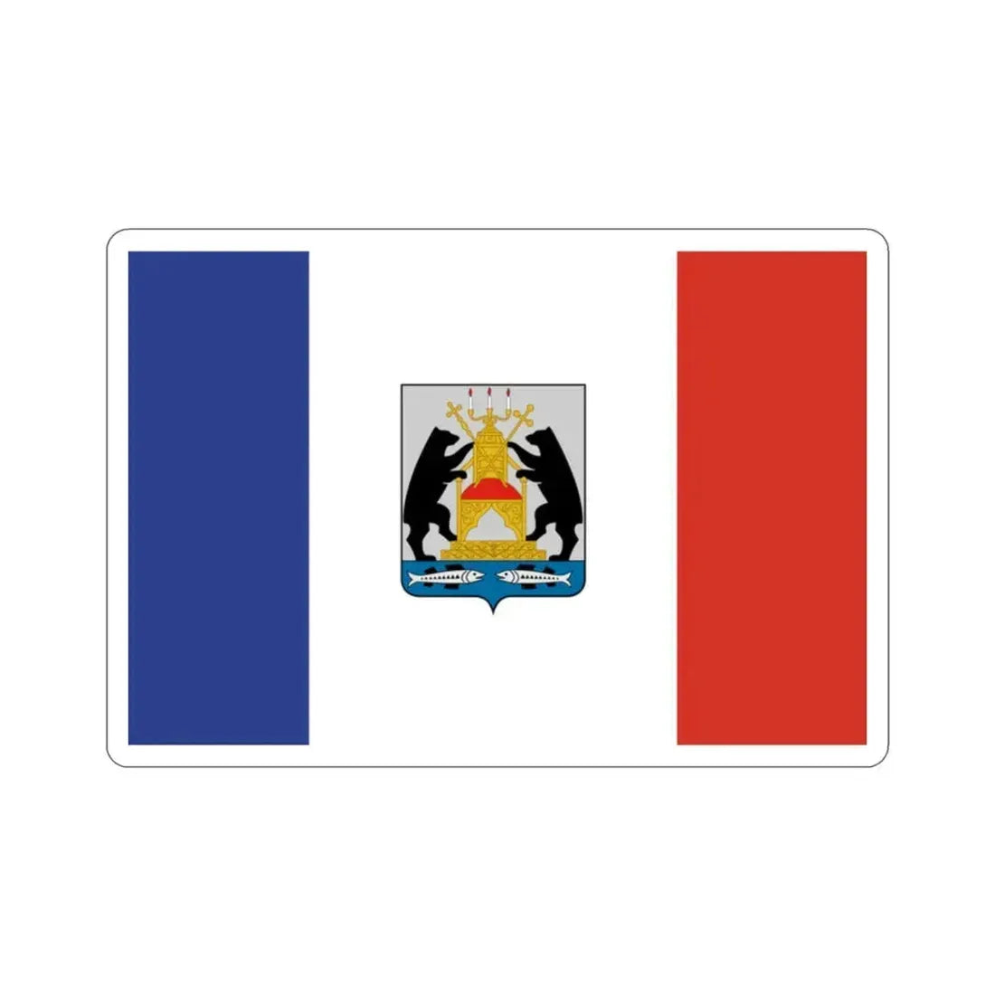 Flag of Novgorod Oblast Russia STICKER Vinyl Die-Cut Decal 2 Inch - The Sticker Space