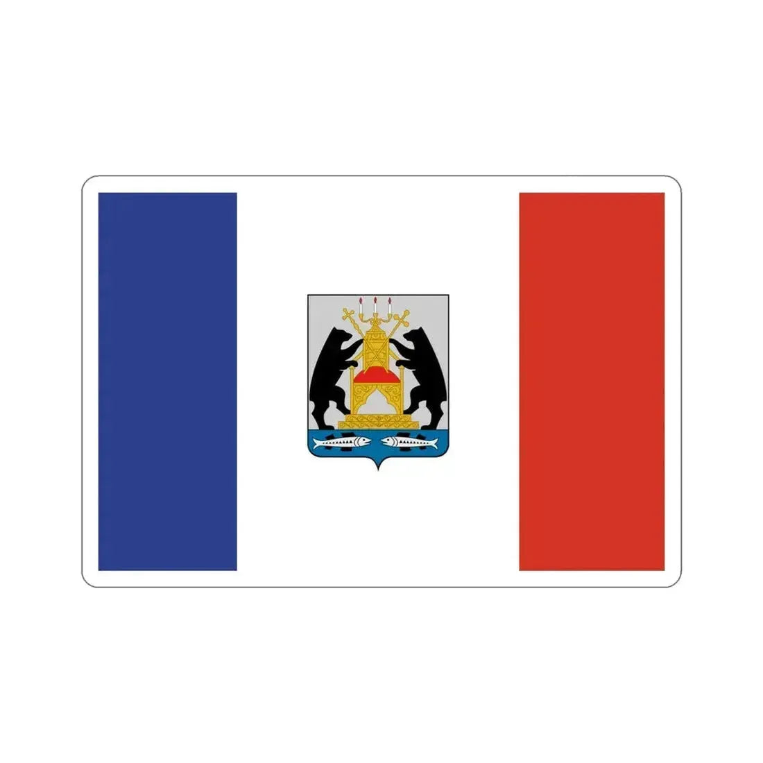 Flag of Novgorod Oblast Russia STICKER Vinyl Die-Cut Decal 6 Inch - The Sticker Space