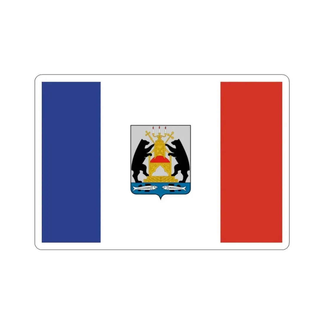 Flag of Novgorod Oblast Russia STICKER Vinyl Die-Cut Decal - The Sticker Space