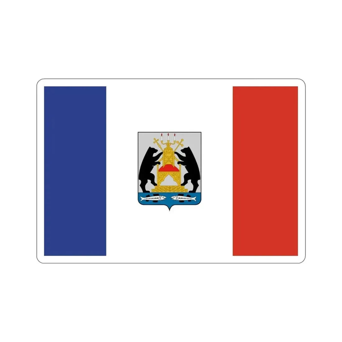 Flag of Novgorod Oblast Russia STICKER Vinyl Die-Cut Decal - The Sticker Space