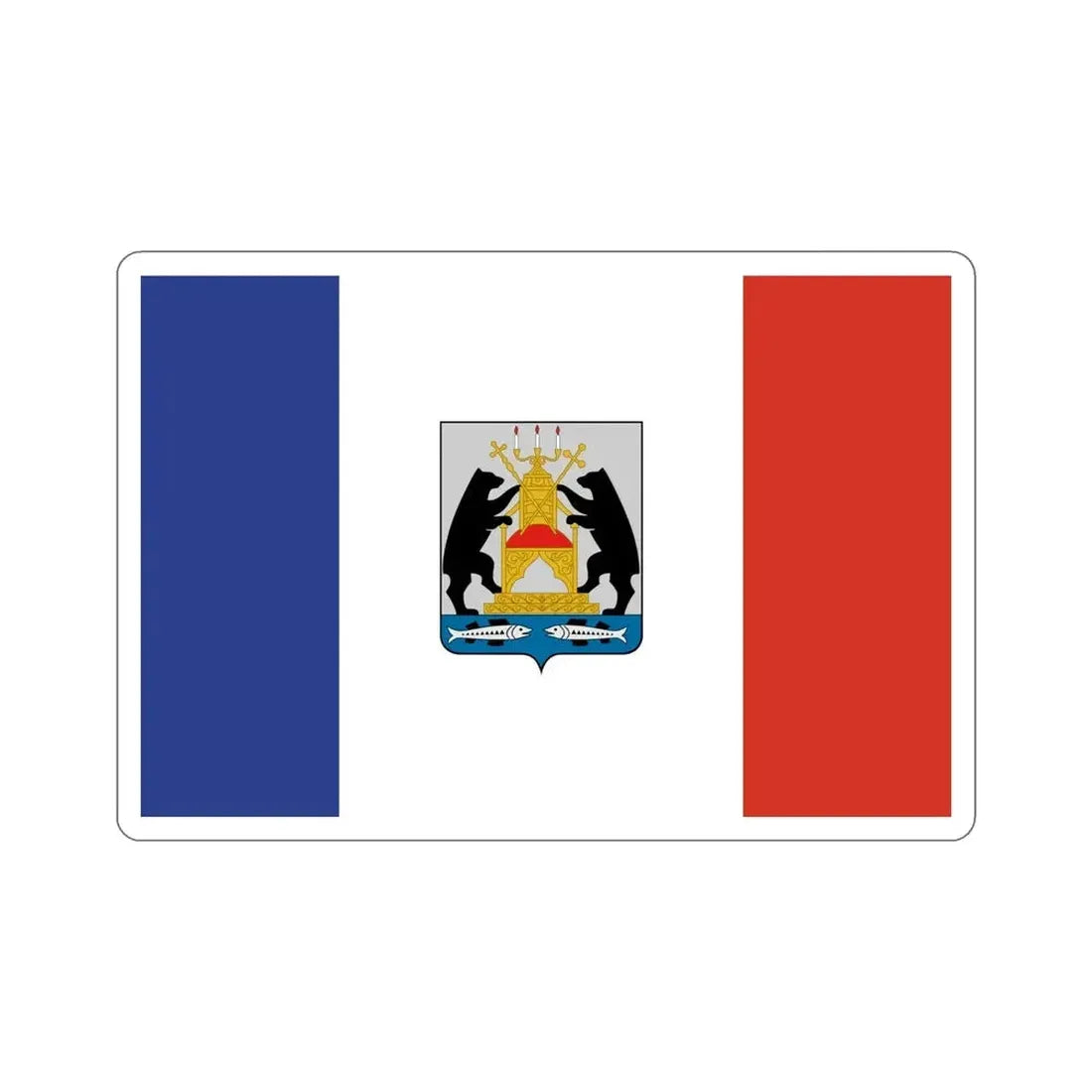 Flag of Novgorod Oblast Russia STICKER Vinyl Die-Cut Decal - The Sticker Space