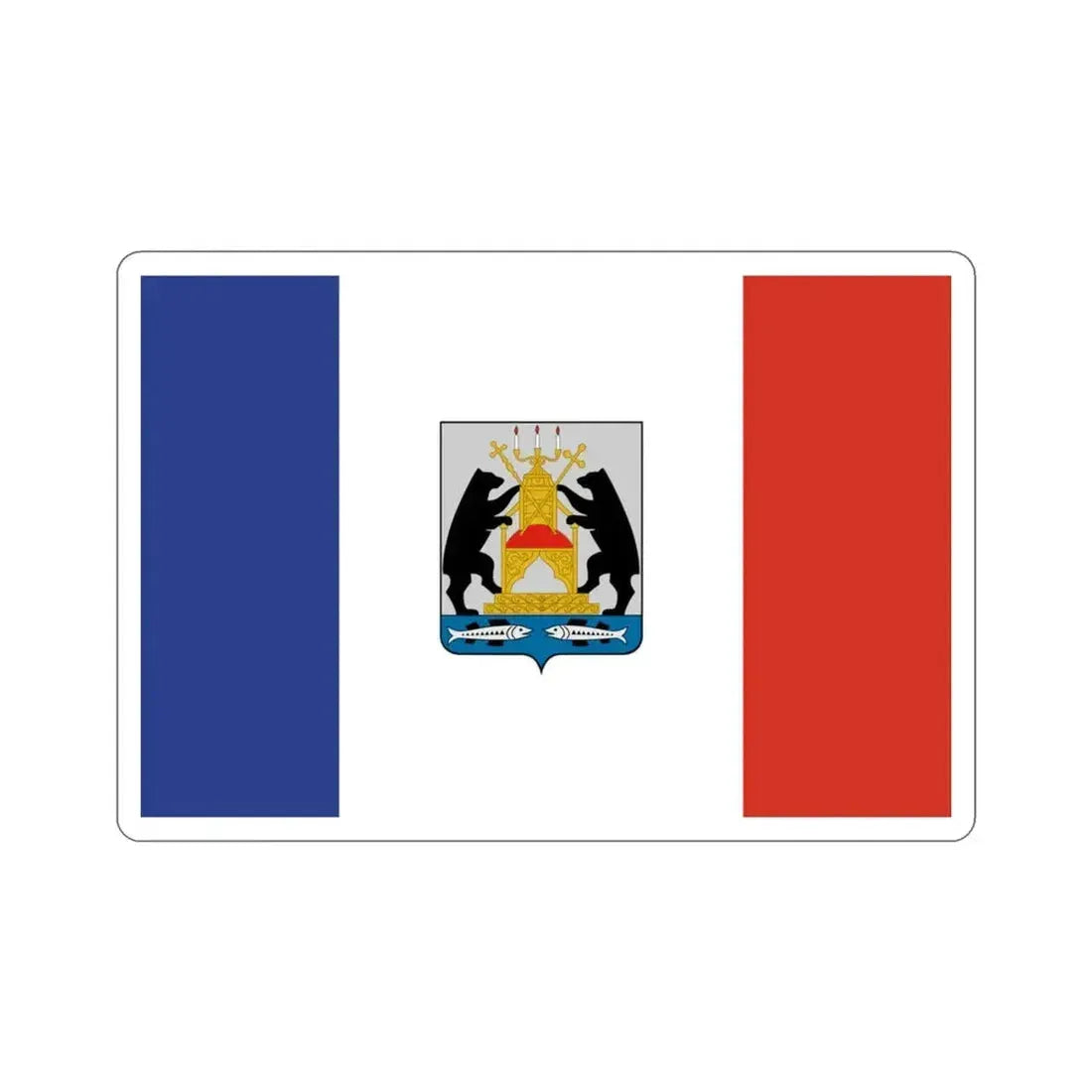 Flag of Novgorod Oblast Russia STICKER Vinyl Die-Cut Decal - The Sticker Space