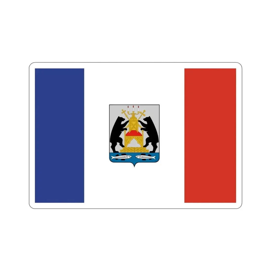 Flag of Novgorod Oblast Russia STICKER Vinyl Die-Cut Decal - The Sticker Space