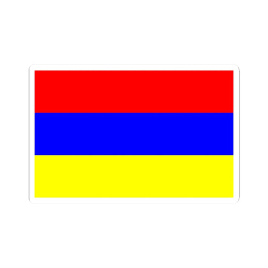 Flag of Novoaidar (Ukraine) STICKER Vinyl Kiss-Cut Decal 2 Inch White - The Sticker Space