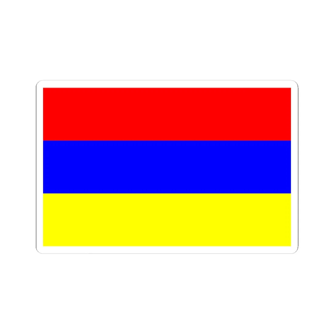 Flag of Novoaidar (Ukraine) STICKER Vinyl Kiss-Cut Decal 4 Inch White - The Sticker Space
