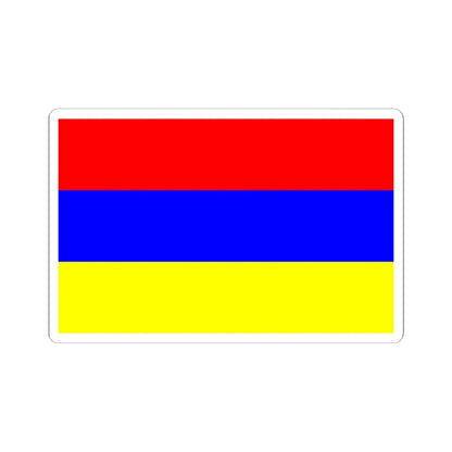 Flag of Novoaidar (Ukraine) STICKER Vinyl Kiss-Cut Decal 6 Inch White - The Sticker Space
