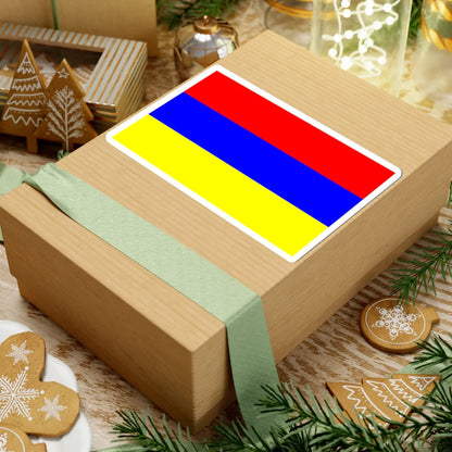 Flag of Novoaidar (Ukraine) STICKER Vinyl Kiss-Cut Decal - The Sticker Space