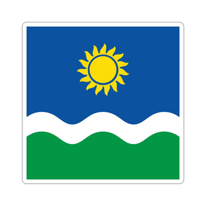 Flag of Novohryhorivka Novoukrainka Raion (Ukraine) STICKER Vinyl Kiss-Cut Decal 6 Inch White - The Sticker Space