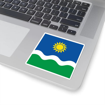 Flag of Novohryhorivka Novoukrainka Raion (Ukraine) STICKER Vinyl Kiss-Cut Decal - The Sticker Space