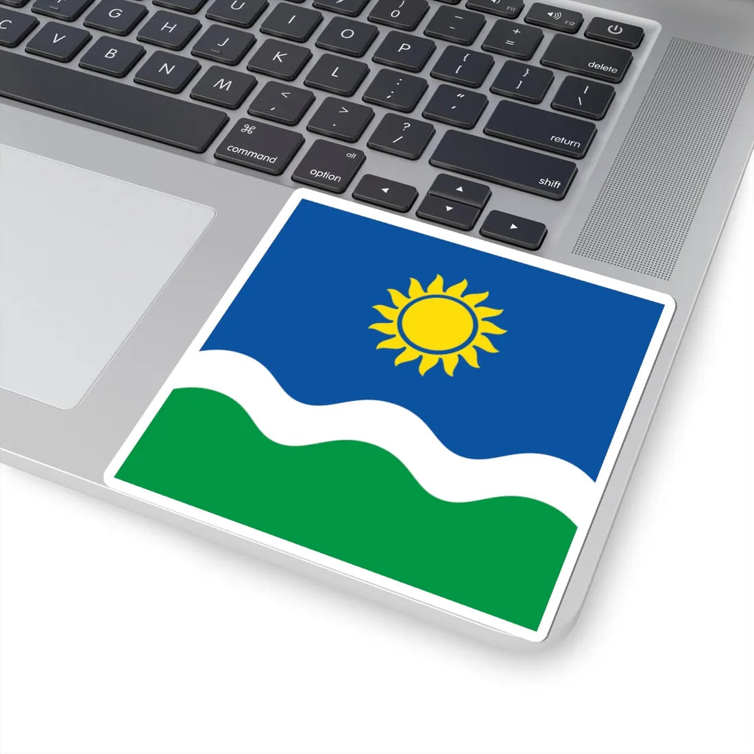 Flag of Novohryhorivka Novoukrainka Raion (Ukraine) STICKER Vinyl Kiss-Cut Decal - The Sticker Space