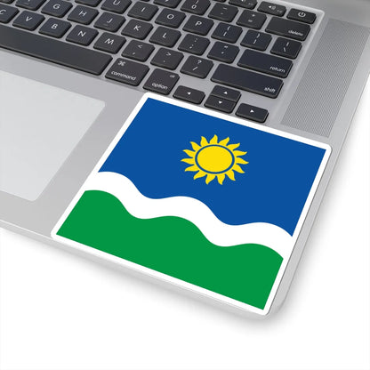 Flag of Novohryhorivka Novoukrainka Raion (Ukraine) STICKER Vinyl Kiss-Cut Decal - The Sticker Space