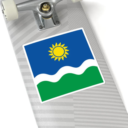 Flag of Novohryhorivka Novoukrainka Raion (Ukraine) STICKER Vinyl Kiss-Cut Decal - The Sticker Space