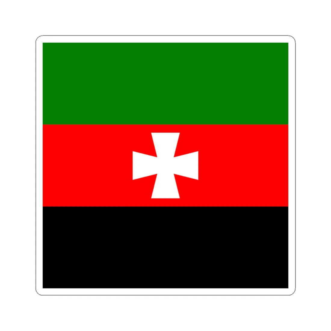 Flag of Novovolynsk (Ukraine) STICKER Vinyl Kiss-Cut Decal 3 Inch White - The Sticker Space