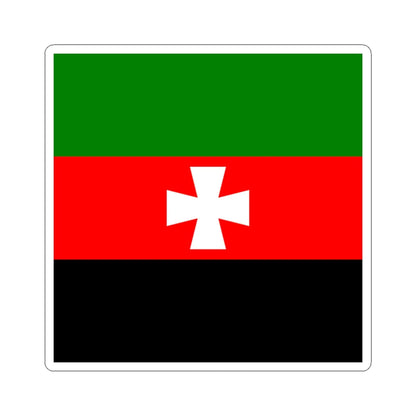 Flag of Novovolynsk (Ukraine) STICKER Vinyl Kiss-Cut Decal 3 Inch White - The Sticker Space