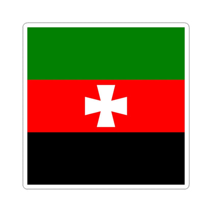 Flag of Novovolynsk (Ukraine) STICKER Vinyl Kiss-Cut Decal 4 Inch White - The Sticker Space