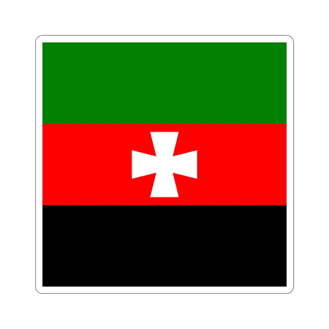 Flag of Novovolynsk (Ukraine) STICKER Vinyl Kiss-Cut Decal 6 Inch White - The Sticker Space