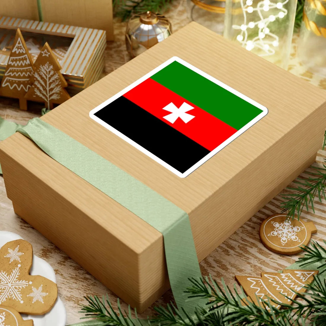 Flag of Novovolynsk (Ukraine) STICKER Vinyl Kiss-Cut Decal - The Sticker Space